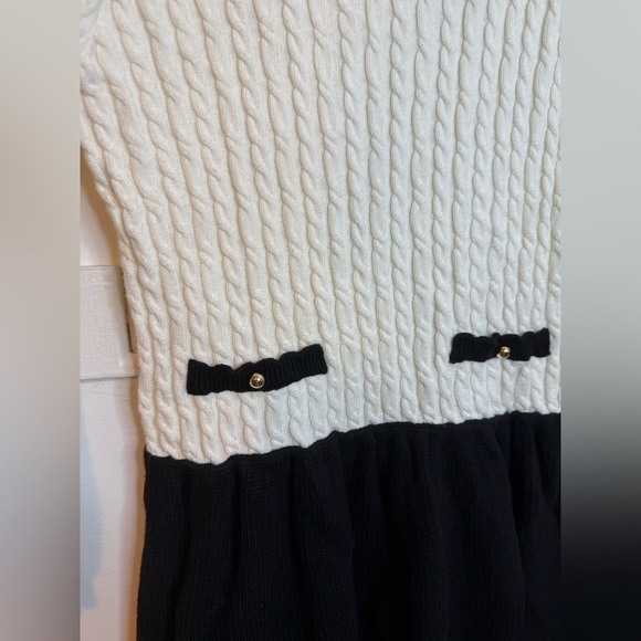 Janie and Jack Cable knit Colorblock Preppy Sweater Dress - Picture 6 of 6